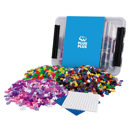 Plus-Plus Plus-Plus 2400-Piece Tub with 2 Baseplates 03406